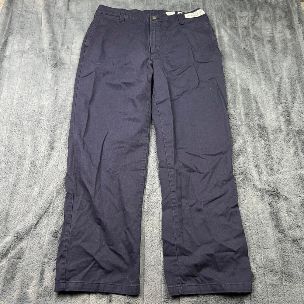 Workrite Mens Navy Blue Flame Resistant FR Work Pants 36x30 Westex 431UT95NB